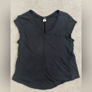 We The Free Black V-Neck Tee